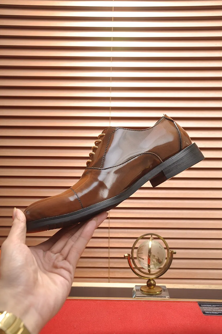 Men's shoes💰460💶[HERMES] (sheepskin lining)🍀Italian top luxury🍀He does not pursue novel styles and gorgeous colors, but attracts the favor of successful men with his flawless, elegant and classic style! This very, very comfortable, simple and stable style makes it easy to match any style! The pattern is absolutely 1:1 refined from the original case, and we strive for excellence in materials, imported cowhide + sheepskin lining💪💪💪extraordinary texture👍! .Black Brown Size: 38-45 (45 customized)